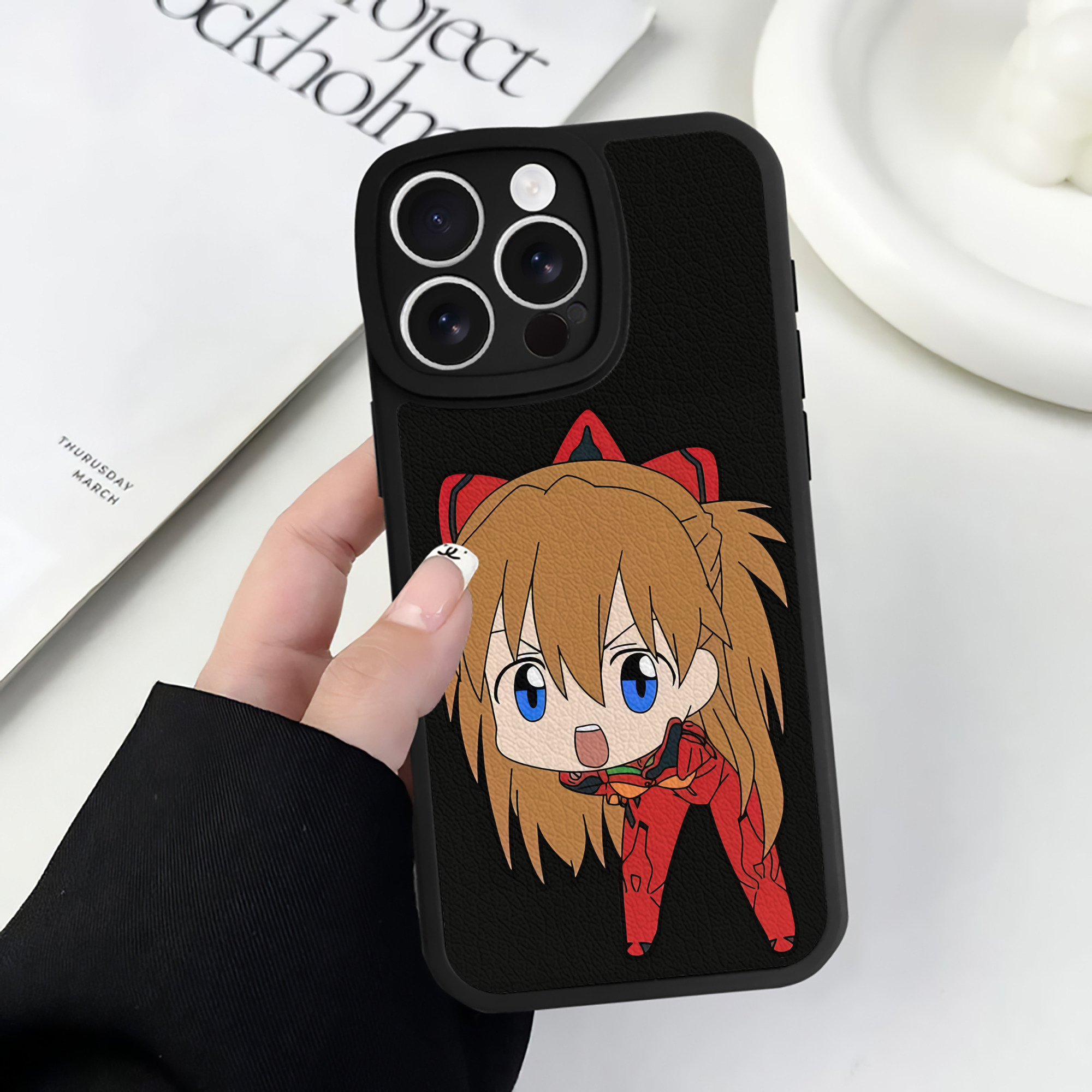 （画像用） EVA 新世紀エヴァンゲリオン 【iPhone 16シリーズ対応】シリコンスマホケース（レザー調） 材質：シリコン